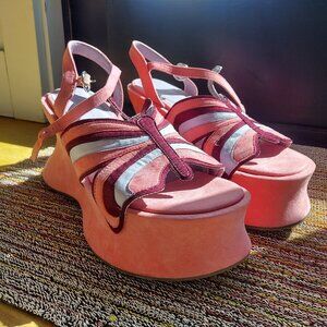 Dolls Kill Current Mood Butterfly Platform Wedges
